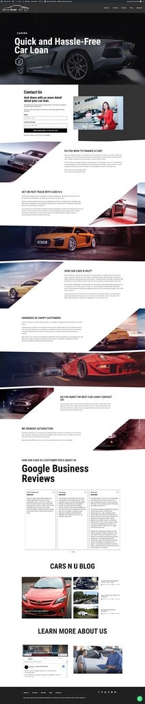 Cars N U — Auto Finance & Car Loan Website