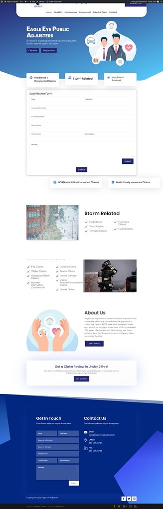 Eagle Eye Public Adjusters — Insurance Claims Website