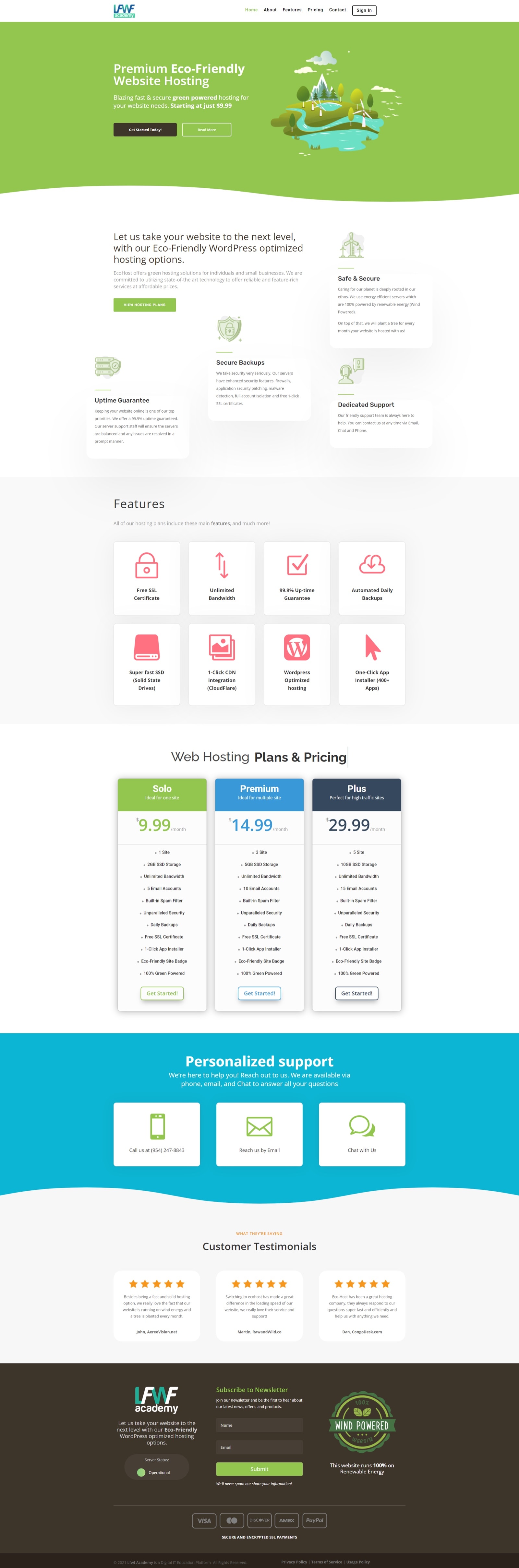 Professional Services Website
