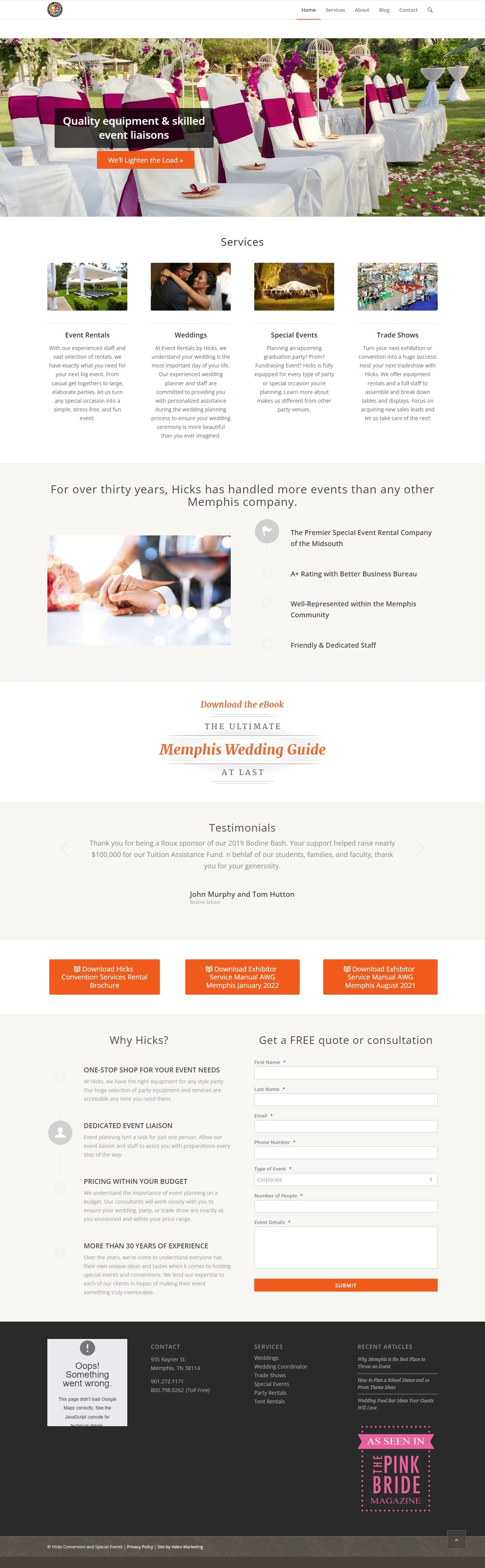 Trade Show & Events Website