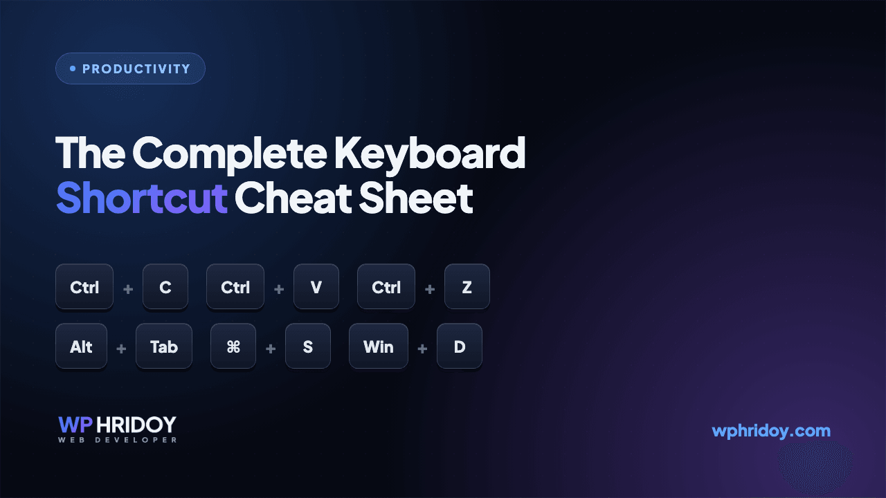 The Complete Computer Keyboard Shortcut List (Windows, Word, Excel, Chrome & Tally)