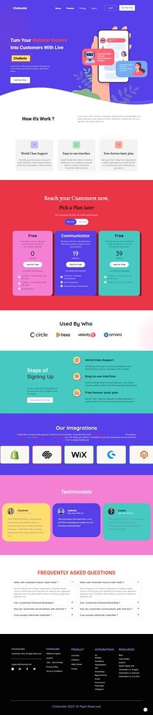 SaaS Product Landing Page — AI-Powered Tool