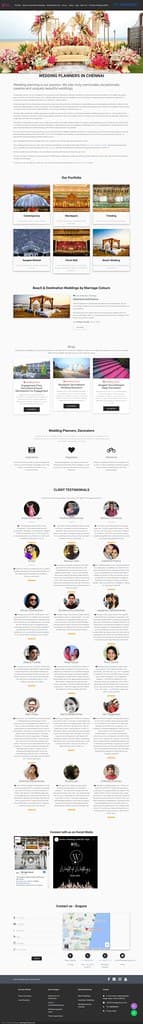 Wedding Planners Chennai — Event Planning Website